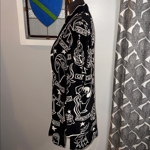 Bob Mackie Wearable Art 100% Silk Zodiac Kimono SZ Small - Picture 4 of 8